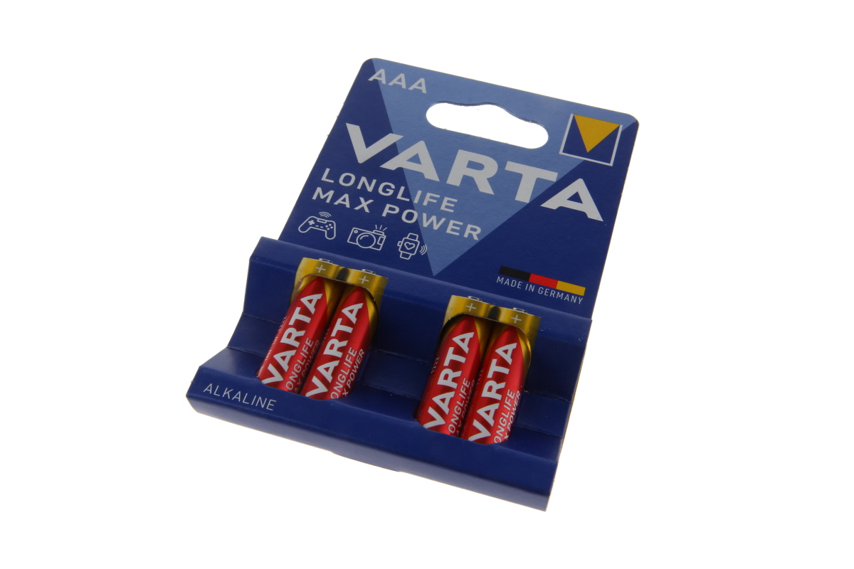 Varta Longlife Max Power Alkaline Micro AAA LR03 4703 - 4er Blister