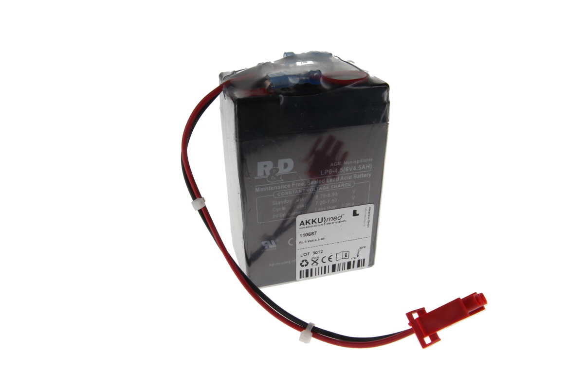 AKKUmed lead acid battery for Datex Ohmeda Aspire 7100 Compact type 1504-3505-000 Rev D