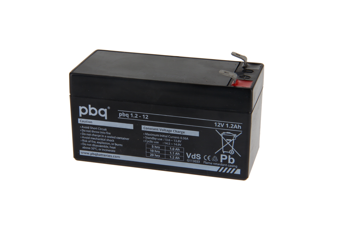 PBQ lead-acid battery 1,2-12V 