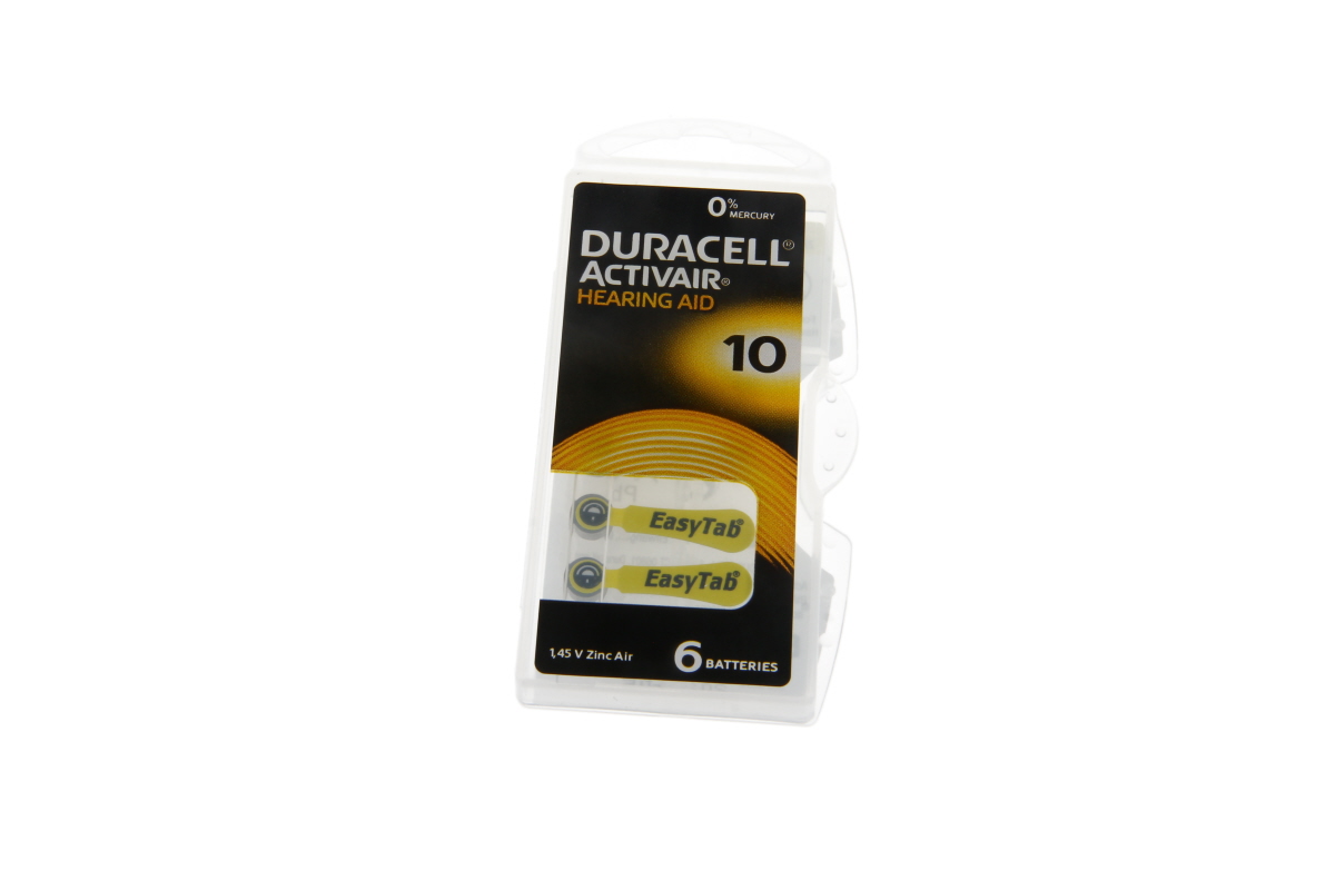 Duracell Hörgeräte Zink Luft Batterie 10 EasyTab 
