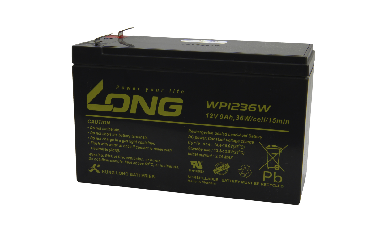 Long lead-acid battery WP1236W 