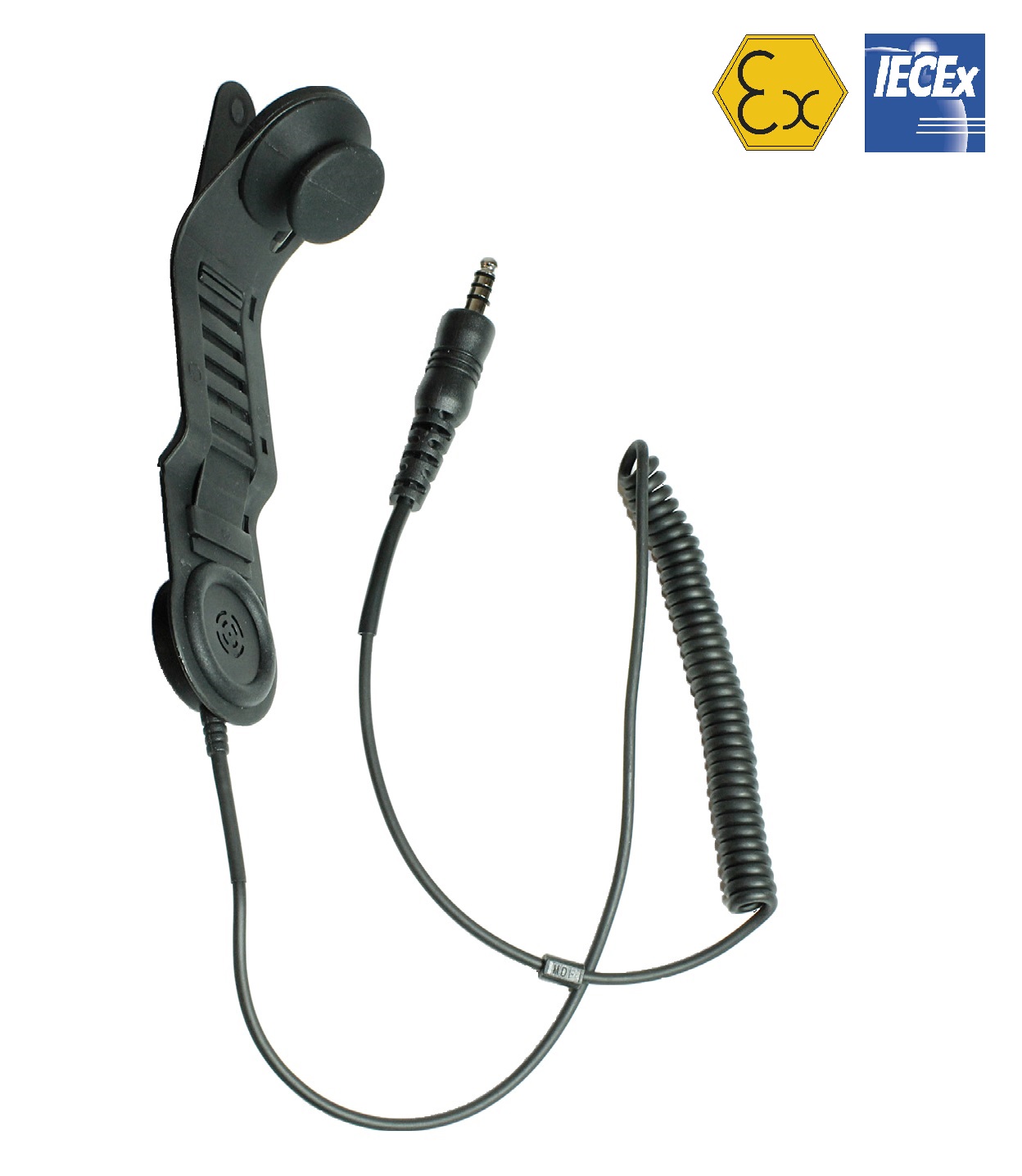 TITAN EX-HUC2 ATEX/ IECEx Helmsprechgarnitur mit Nexus 01 Stecker und Schädeldeckenmikrofon