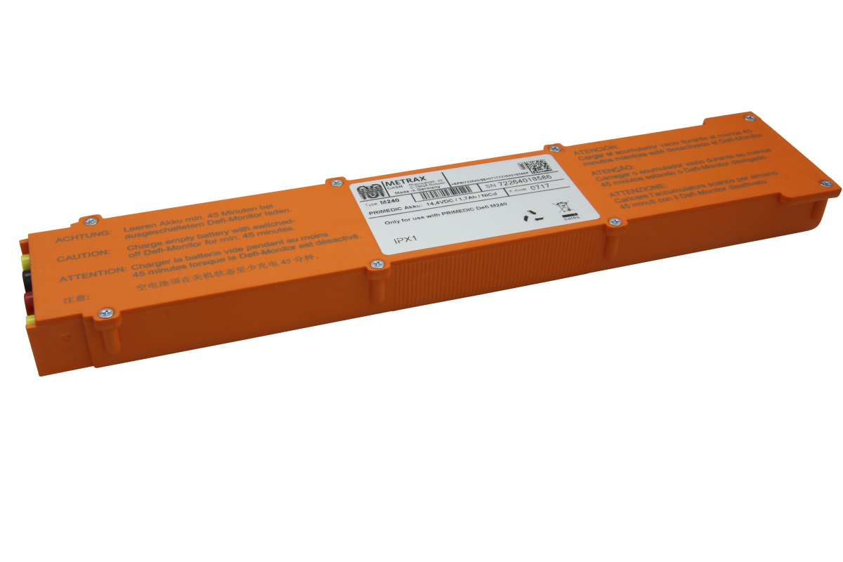 Original Primedic Metrax NC battery for defibrillator ECO1, DM1, 3, 10, 10-12