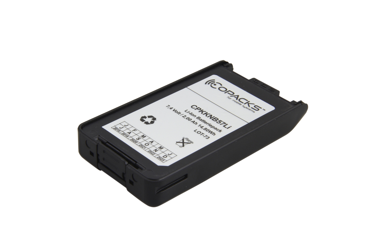 CoPacks Li Ion battery suitable for Kenwood TK2140 NX-220, NX-320, NX3200-11b - KNB57Li