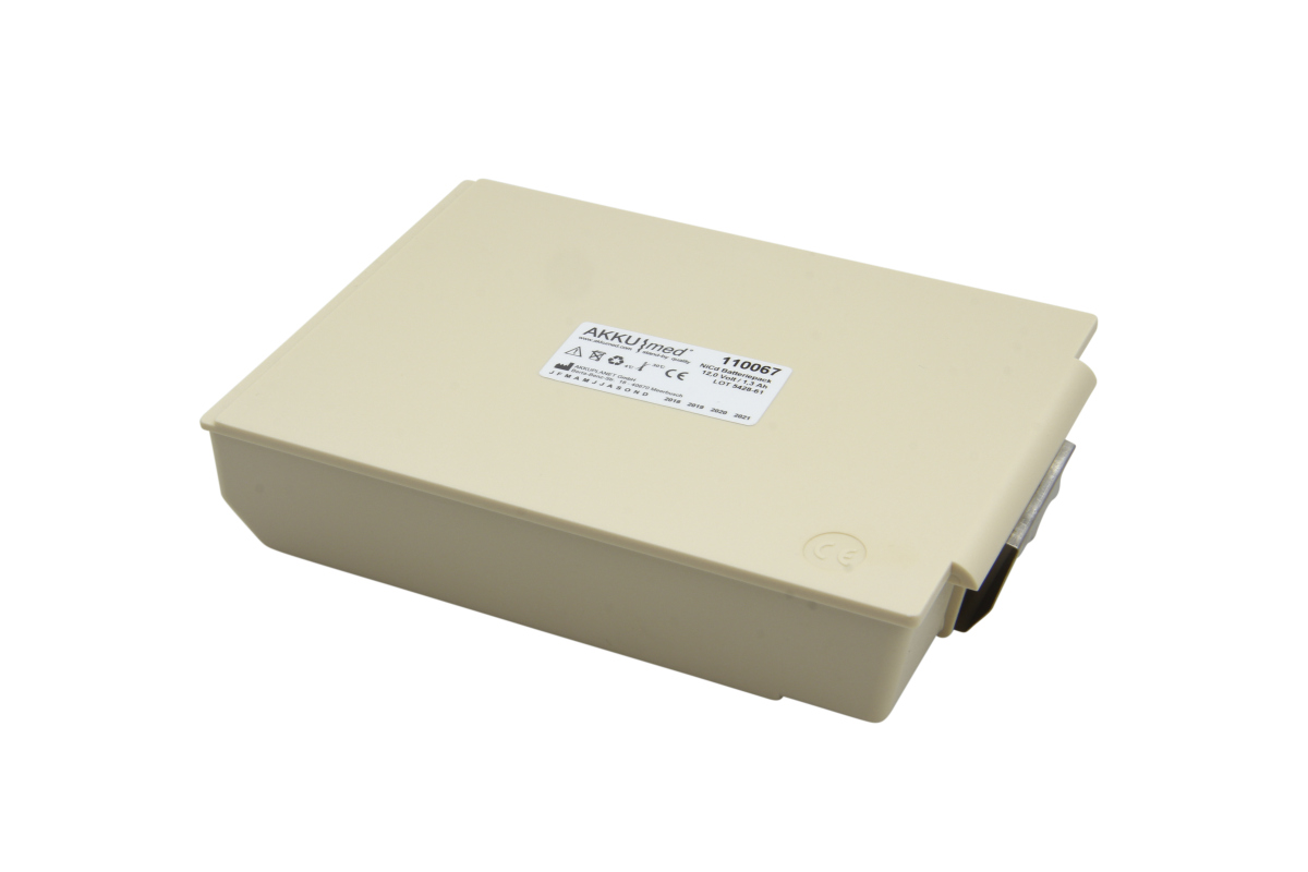 AKKUmed NC battery suitable for Physio Control defibrillator Lifepak 5, 10, 12, 250 monitor