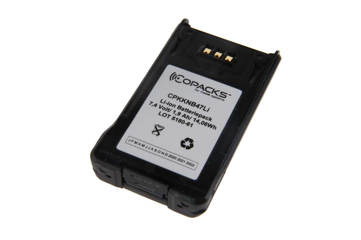 CoPacks Li Ion battery suitable for Kenwood NX200 NX300 - KNB47L