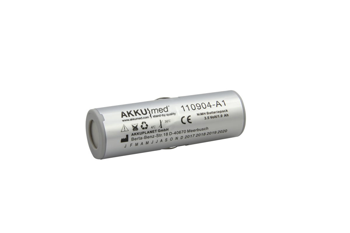AKKUmed NiMH battery suitable for Heine , type X-02.99.382 (old vers.: X-02.99.380) 