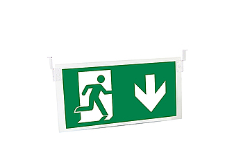 TAURAC Plexisglasplatte für Melbourne LED Sicherheits-/Rettungszeichenleuchte -UNTEN- A203-O
