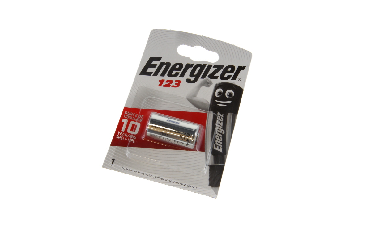 Energizer lithium battery CR123 