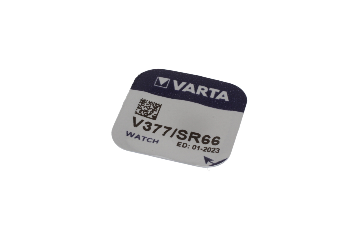 Varta silver oxide button cell 377, SR66 