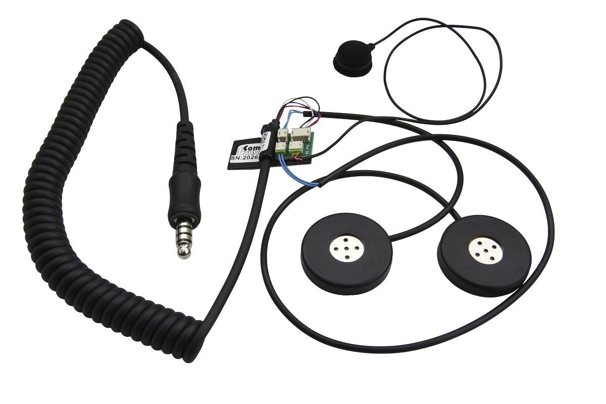 TITAN Motokit motorcycle helmet audio kit universal with velcro microphone Nexus 03 plug