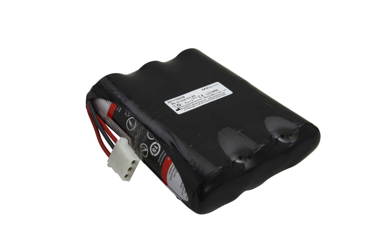 AKKUmed lead-acid battery suitable for Hewlett Pac defibrillator 43100A, 43110A, 43120A, 43130A