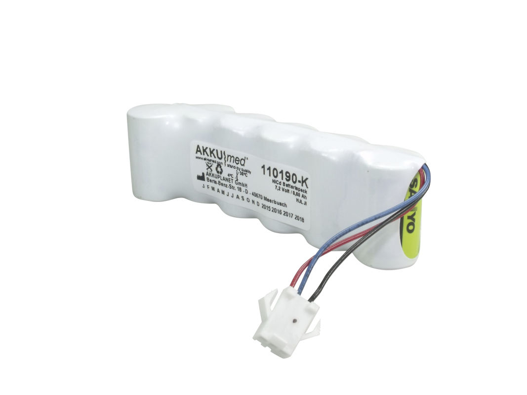 AKKUmed NC Akku passend für Micro Medical Microlab 3500 Lungenfunktionstester (Spirometer)