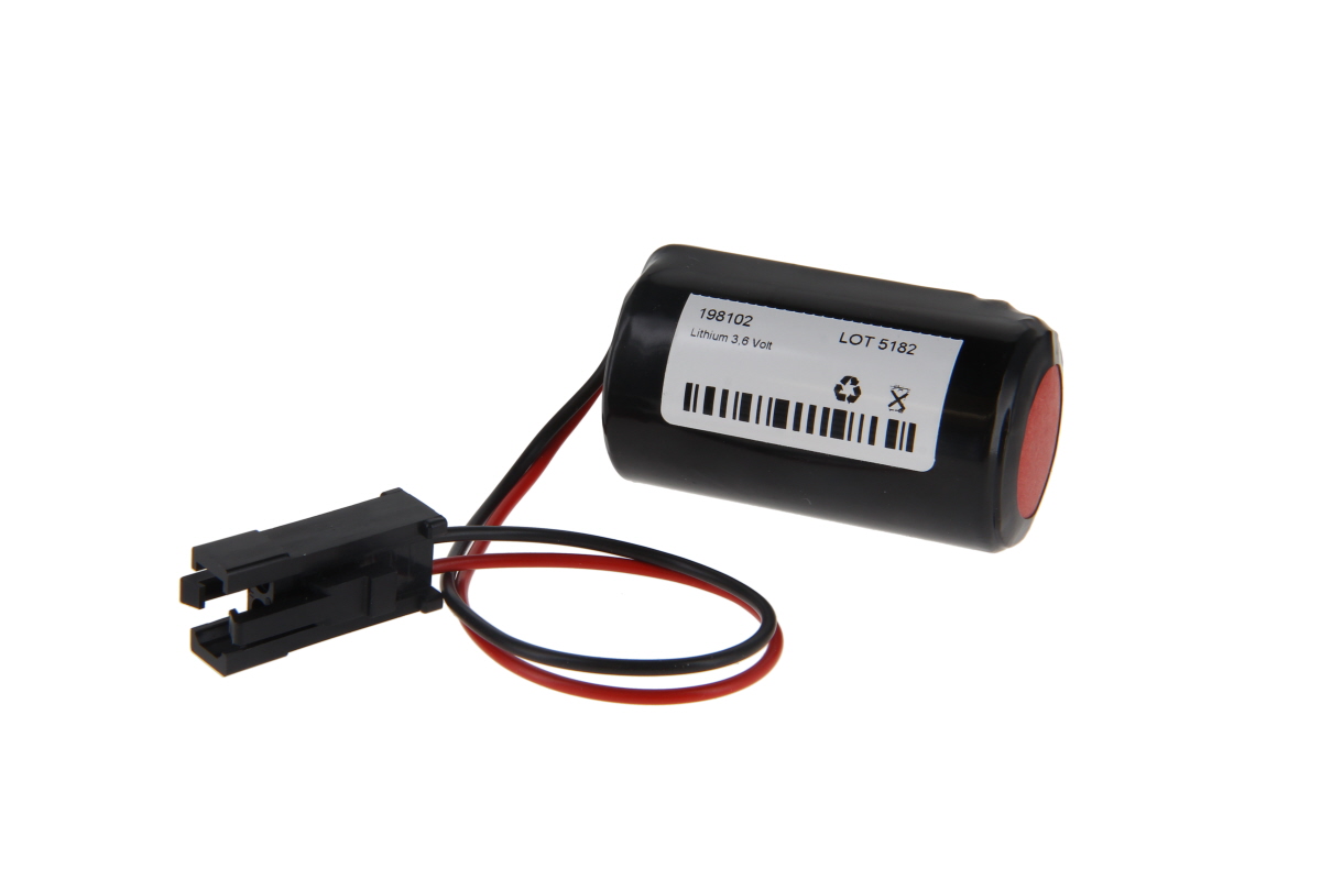 Lithium Batterie passend für ABB Robotics LS33600 mit Kabel und Stecker - 3HAB2038-1