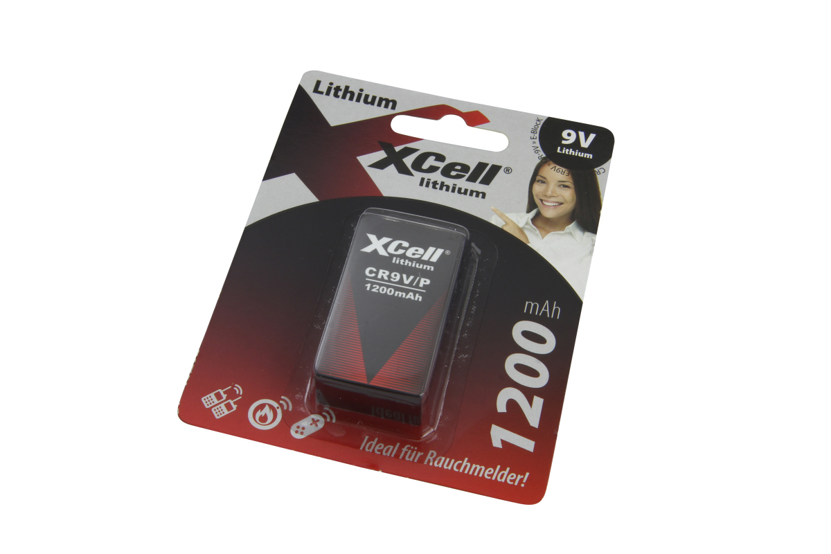 XCell Lithium Batterie 6122 9,0 Volt E-Block CR9V 