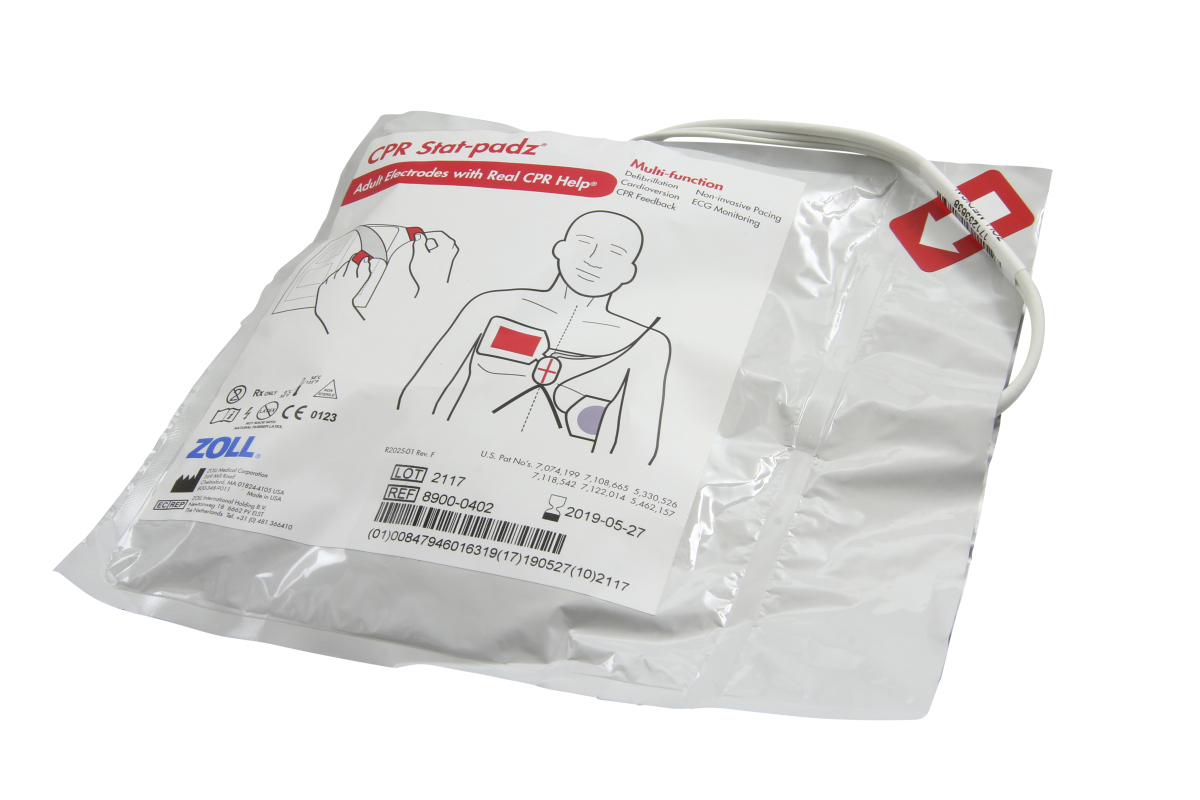 Original defibrillation electrodes for Zoll AED Plus, AED Pro, M series for adults