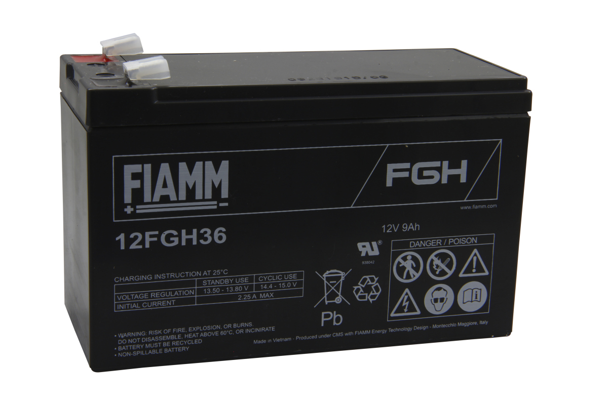 Fiamm lead-acid battery 12FGH36, FGH20902 