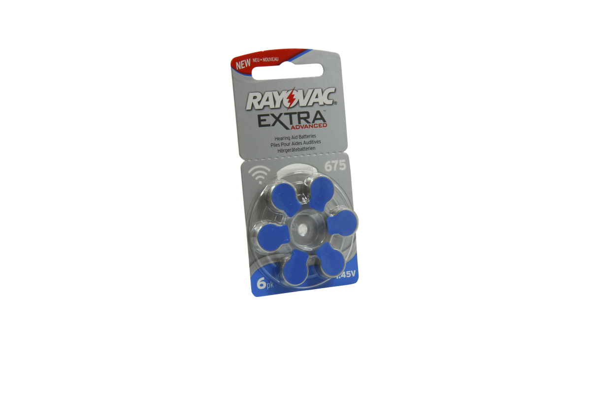 Rayovac Extra Advanced hearing aid battery V675 