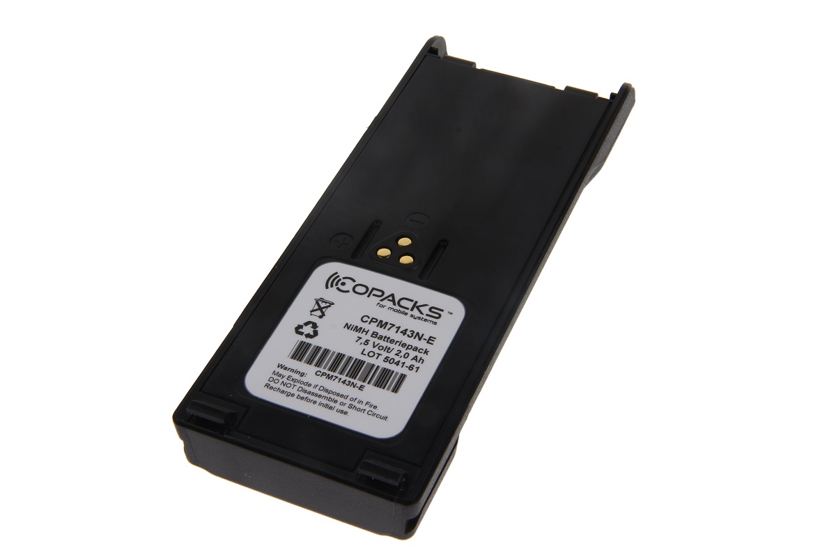CoPacks NiMH battery suitable for Motorola FuG 11b GP900, MTS2010, MTS2013 (low self-discharge)