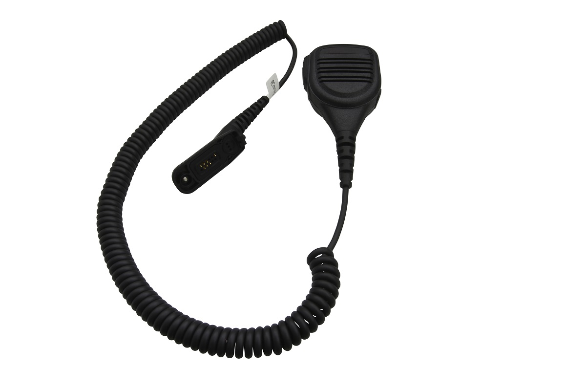 CoPacks Lautsprechermikrofon GE-XM03 langes Kabel passend für Motorola MTP850FuG, DP3600, DP4400