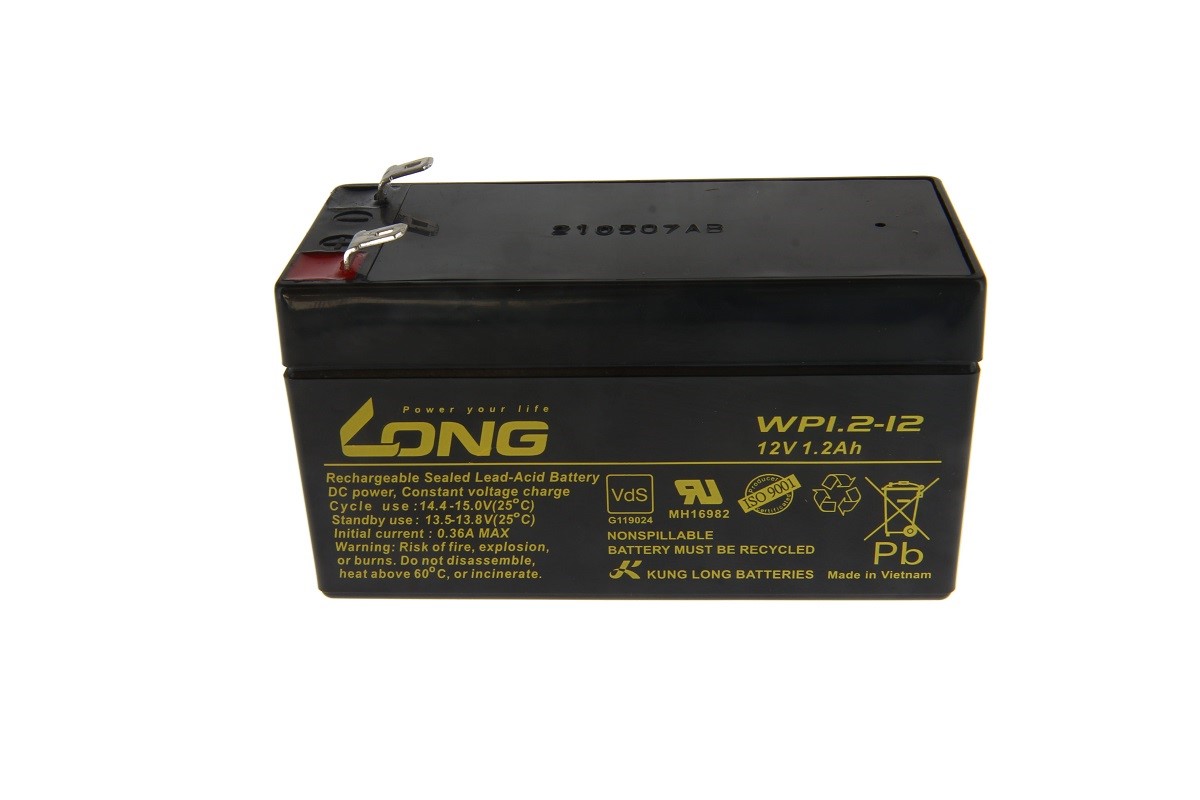 Long lead-acid battery WP1,2-12 
