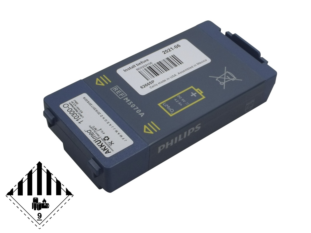 Original Lithium battery M5070A for Philips Heartstart HS1, FRx