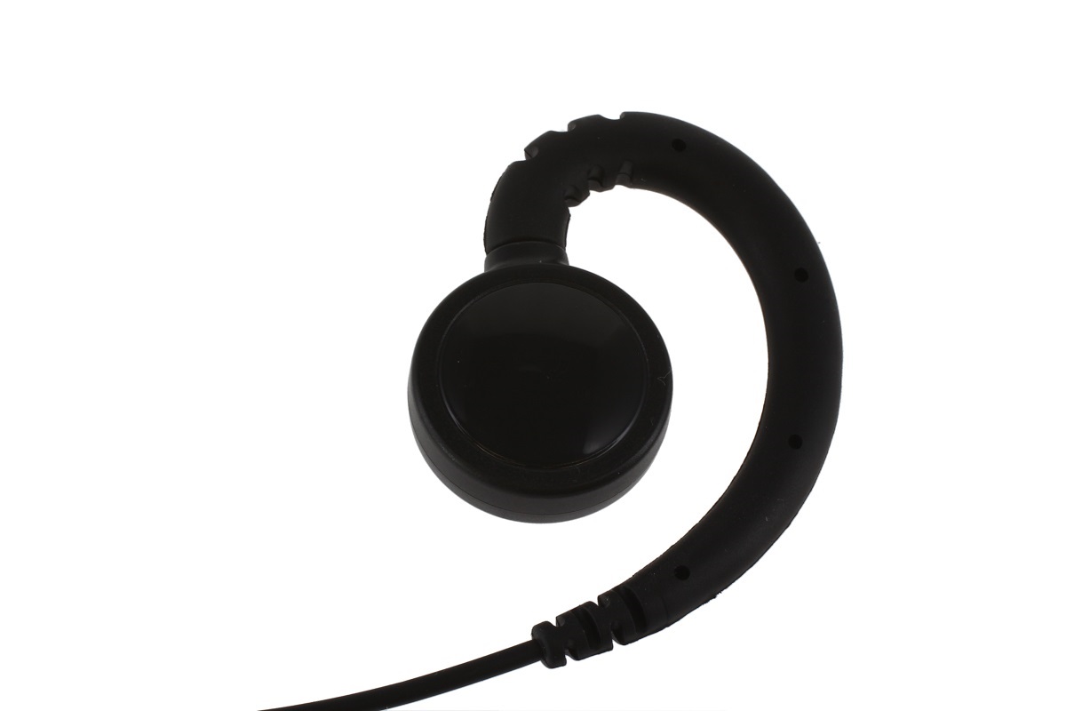 CoPacks Ohrhörer GES-E2 für Bedienteil mit flexiblem Bügel drehbar und 45cm glattem Kabel