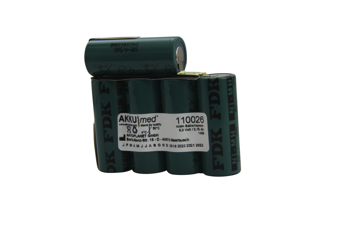 AKKUmed NiMH battery suitable for Heine S5Z X0499623 - without cable 