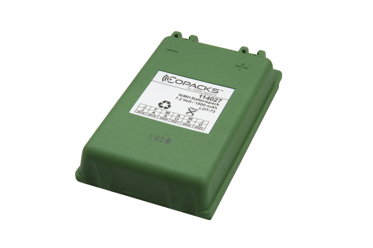 CoPacks NiMH battery suitable for Autec crane remote control - MH0707L green
