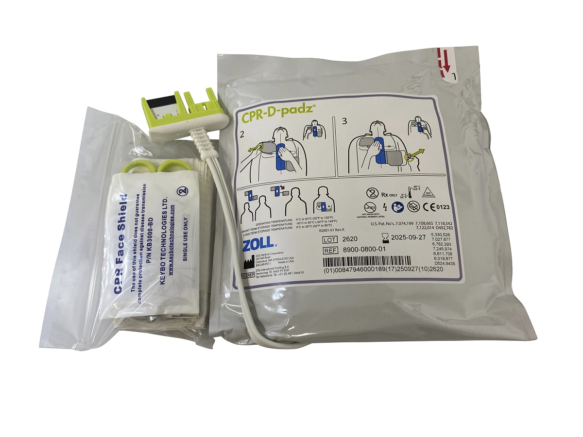 Original defibrillation electrodes for Zoll AED Plus, AED Pro, for adults, type 8900-0800-01