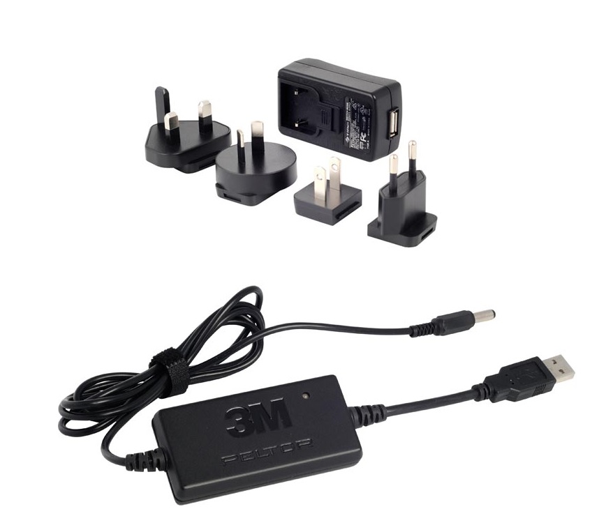 3M Peltor 230V/USB charging kit for ACK053 battery FR08/09