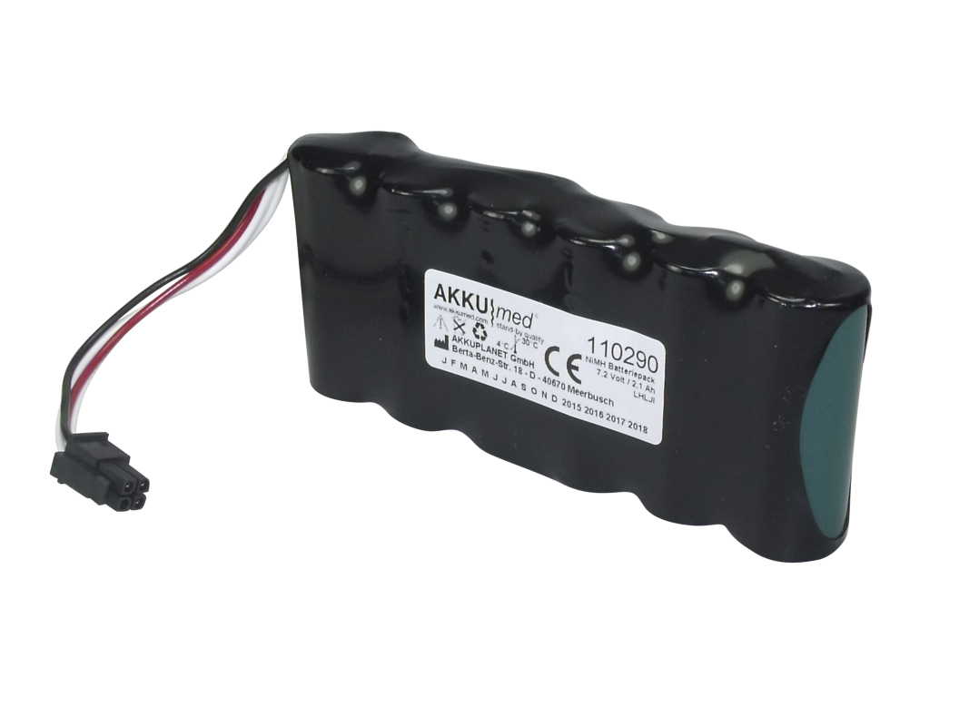 AKKUmed NiMH battery suitable for Aspect Medical System monitor A2000, type 195-0019
