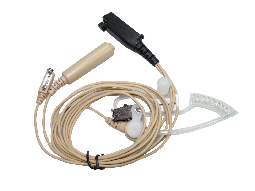 CoPacks 3-Kabel-Hörsprechgarnitur ES-PS15 für verdeckte Trageweise für Sepura STP8000 STP9000