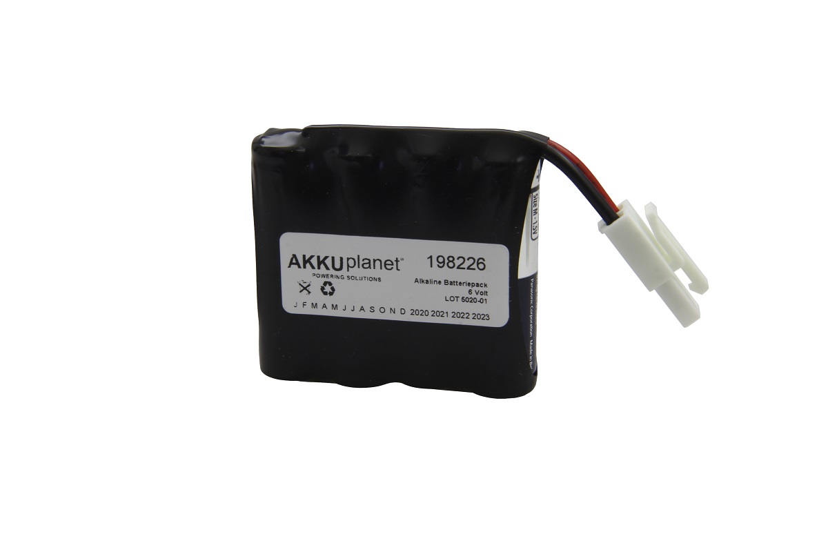 Alkaline battery pack suitable for SAG Schlagbaum locking system - type 3850000.020.000