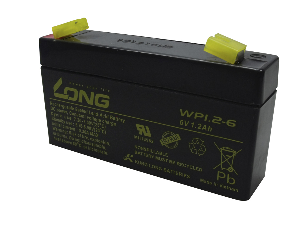 Long lead-acid battery WP1,2-6 