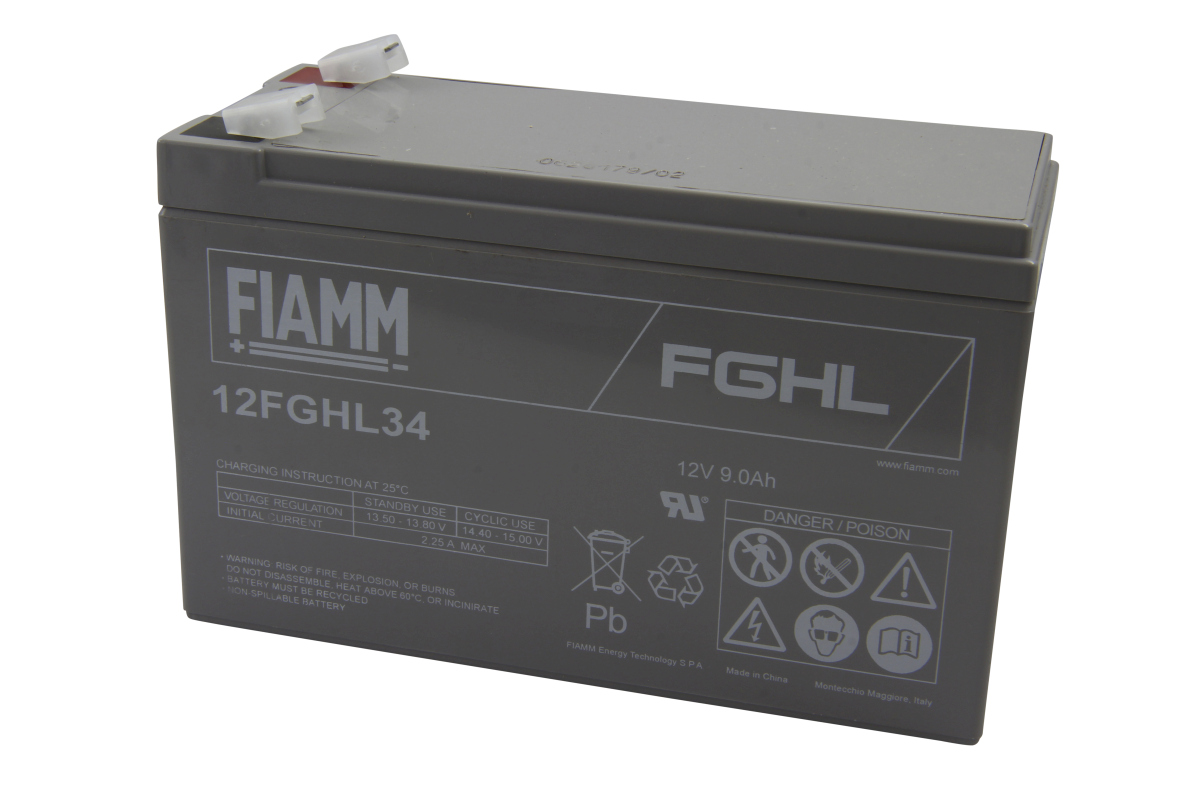 Fiamm lead-acid battery 12FGHL34, FGHL20902 