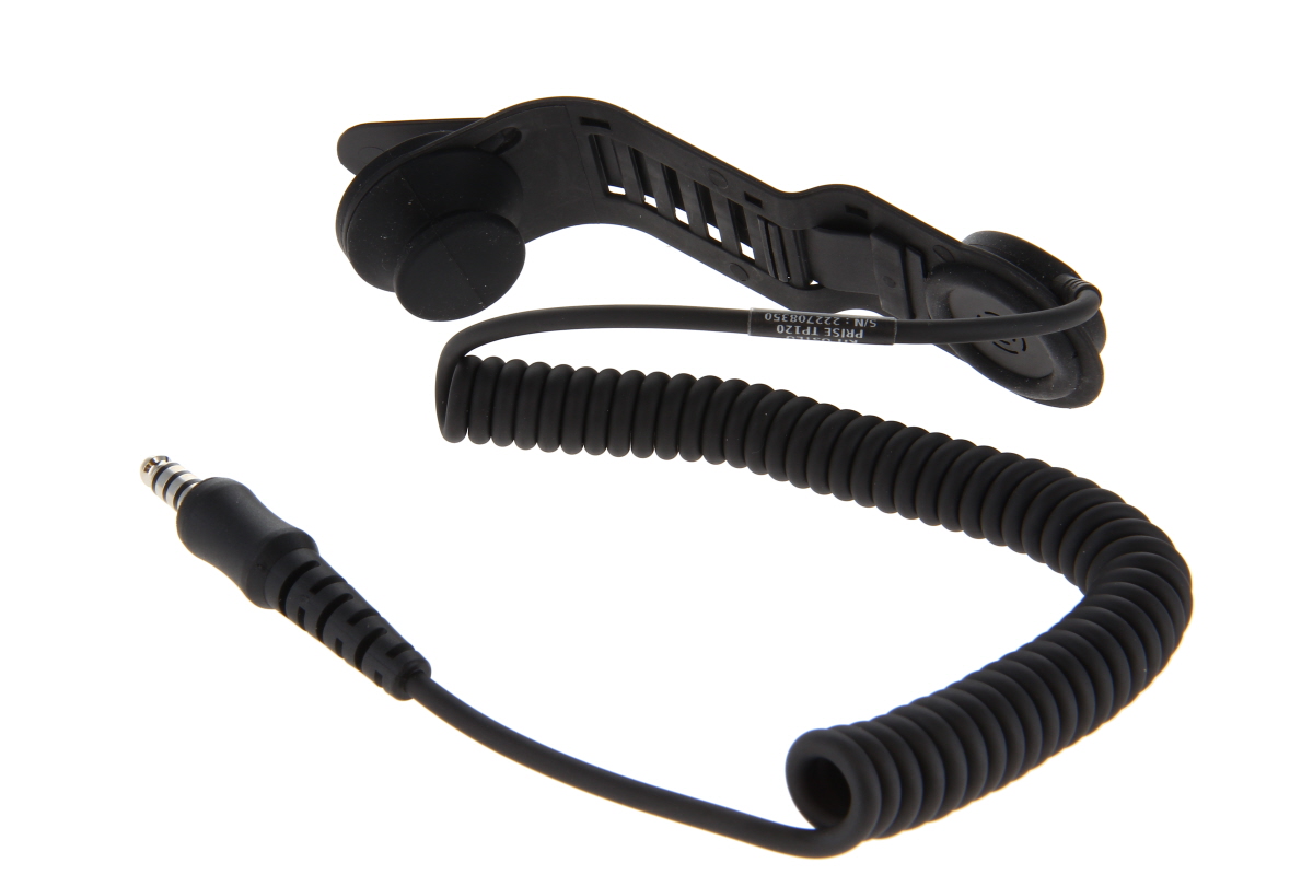 TITAN HUC2 Helmsprechgarnitur mit Schädeldecken -mikrofon und Lautsprecher, kurzer Bügel