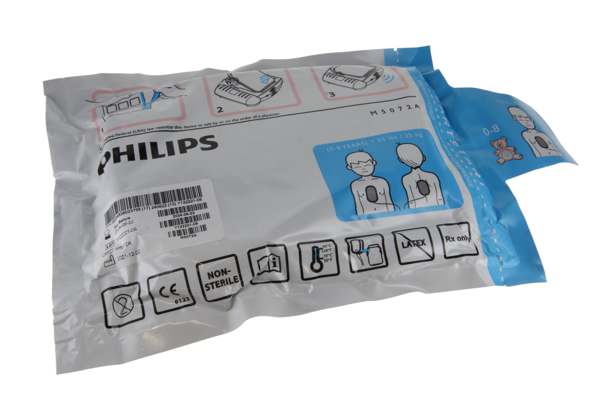 Original defibrillation electrodes for Philips Heartstart HS1 for children