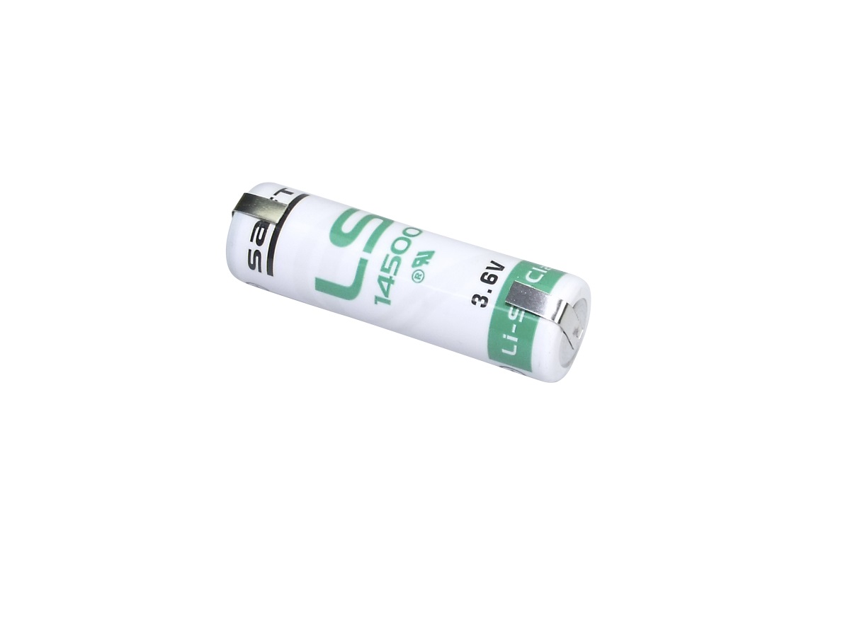 Lithium Batterie Saft LS14500 AA Mignon mit U-Lötfahne