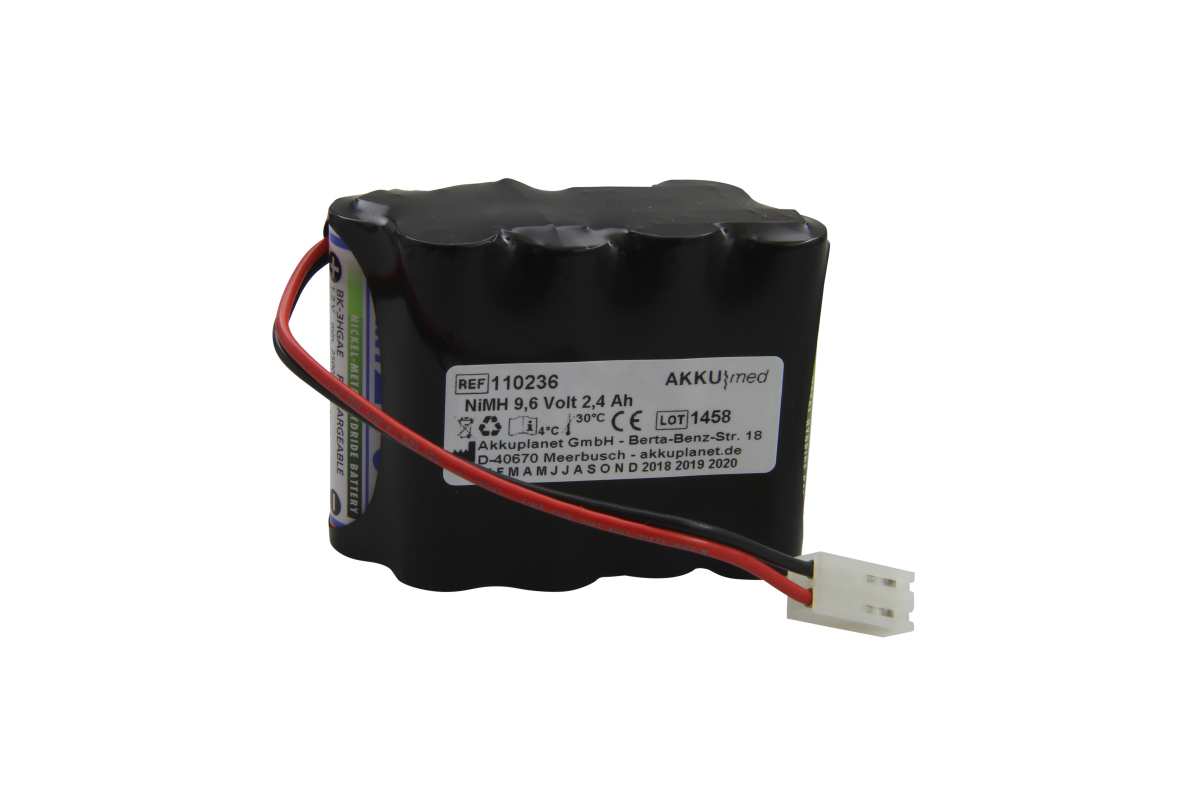 AKKUmed NiMH battery suitable for Cardiette ECG recorder AR600ADV 