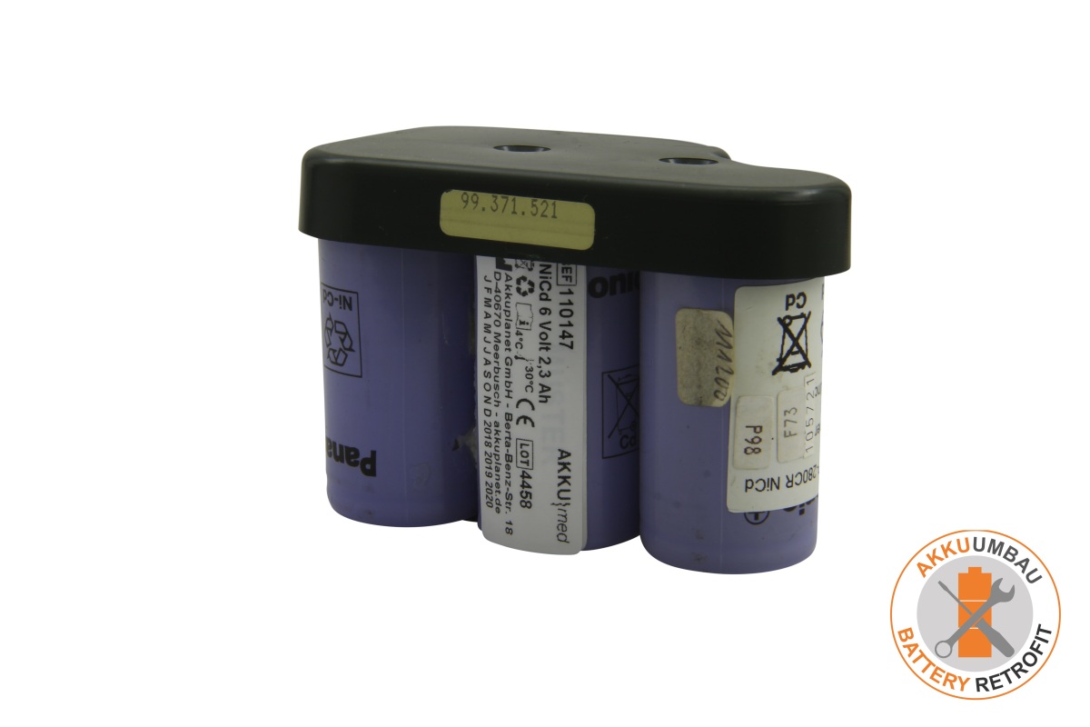 AKKUmed NC battery retrofit suitable for Braun monitor Visicon M011, M010, M211