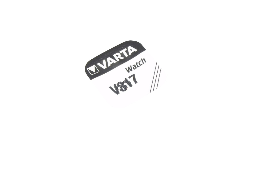 Varta silver oxide button cell 317, SR62 