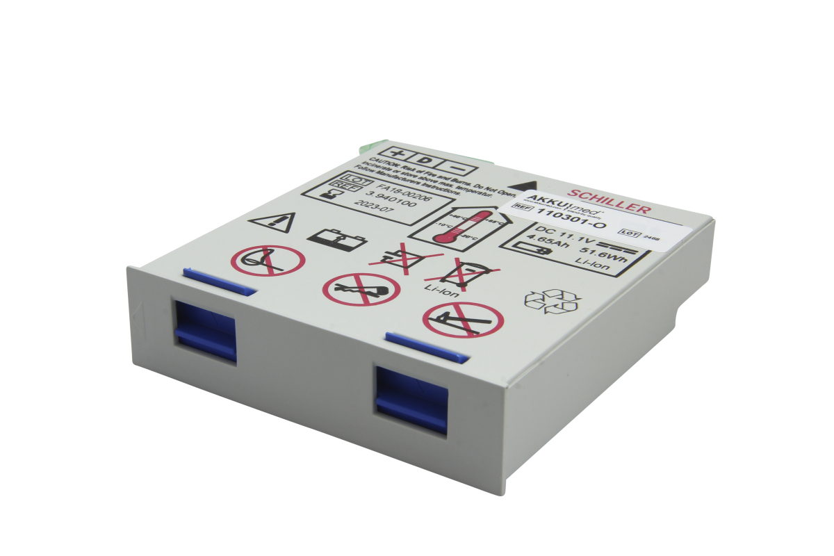 Original Li Ion battery for Schiller defibrillator Defigard 5000, Argus PRO LifeCare 2, 3:940100