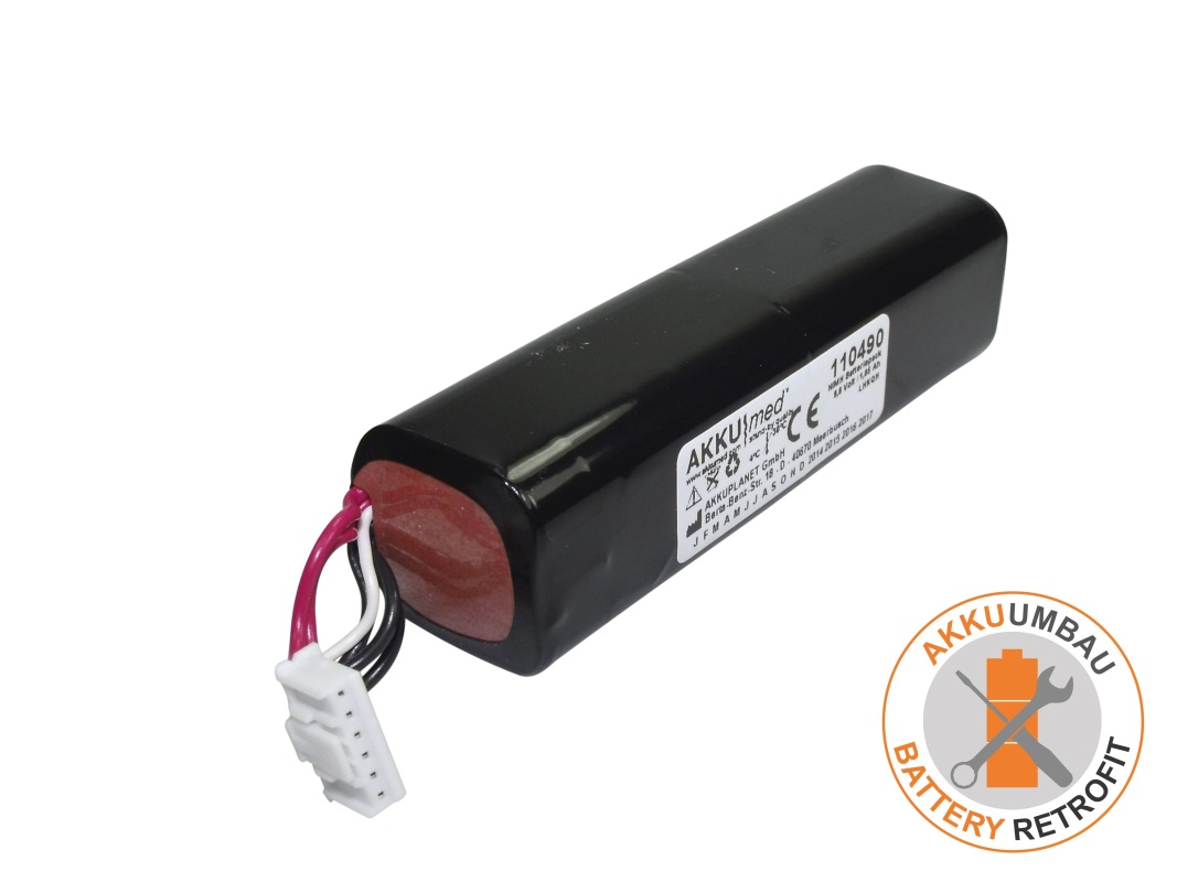 AKKUmed NiMH battery retrofit suitable for Fukuda Denshi ECG CardiMax FX-7202, type T8HRAAU-4713