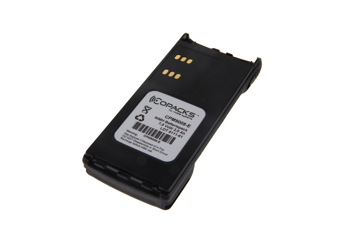 CoPacks NiMH battery suitable for Motorola GP320, GP360, GP380 (low self-discharge)