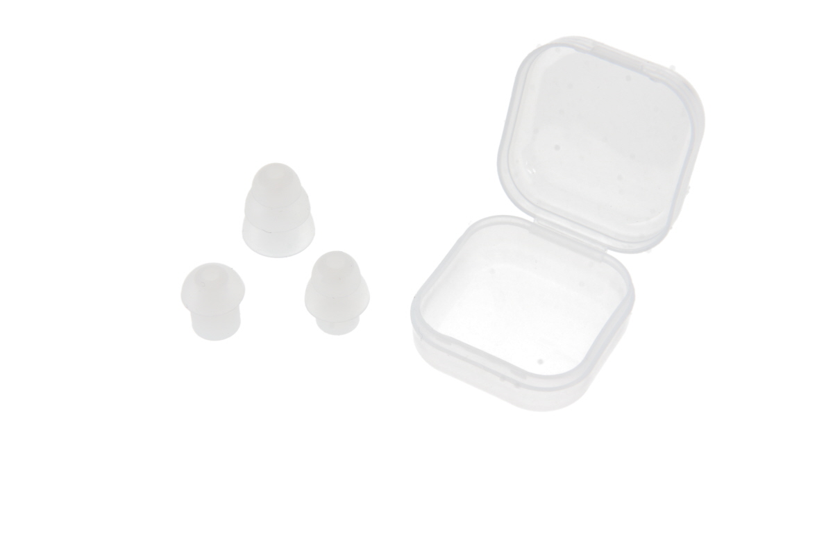 CoPacks ear-tip clear with 1, 2, 3 layers for acoustic-tubes GEP-TIP-C-123