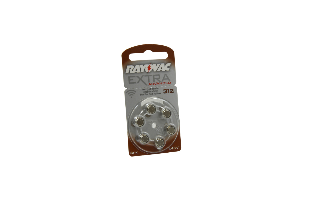 Rayovac Extra Advanced Hörgeräte Zink Luft Batterie V312