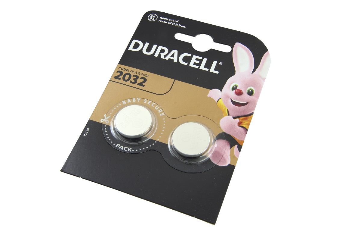 Duracell lithium button cell CR2032 