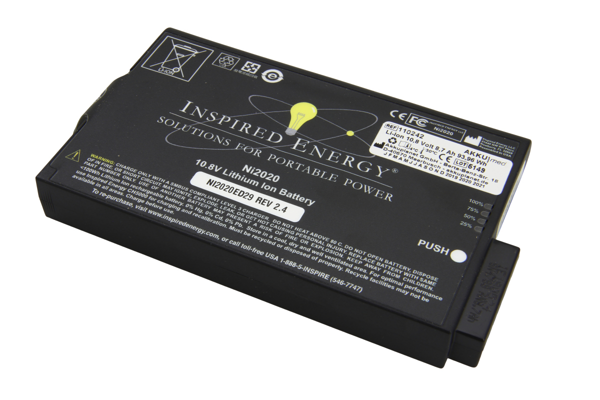 AKKUmed Li Ion battery suitable for Dräger Oxylog 2000 Plus, 3000, 3000 Plus, type 2M86733