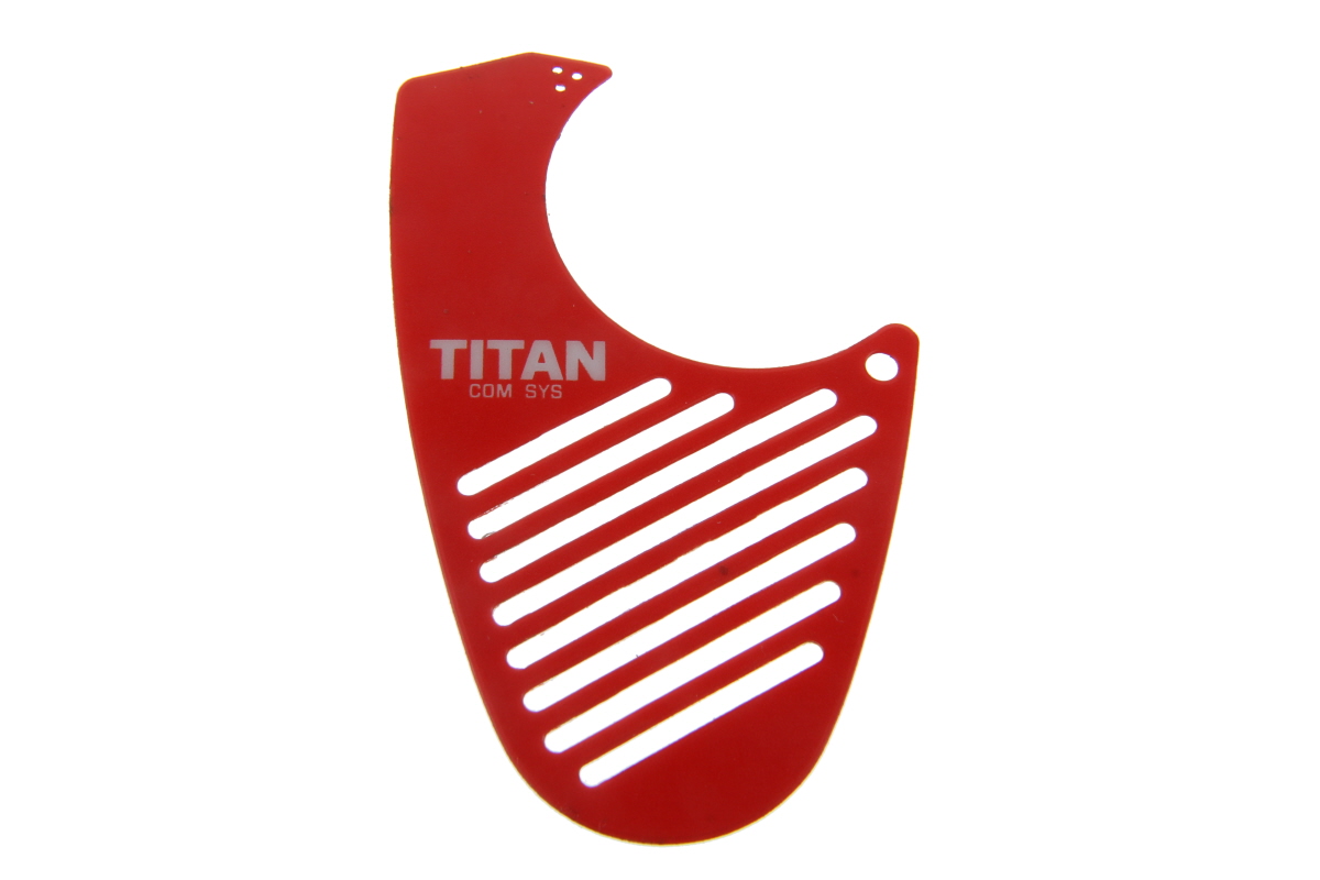 Front plate with hole for LED for TITAN remote speaker microphone MM20 - RED